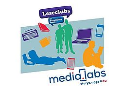 Logo Leseclubs und media.labs