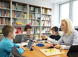 Internetplattform lesen to go: Professorin Julia Knopf von der Universitt des Saarlandes will Schulkinder zum Lesen motivieren. Die Didaktikerin ist Spezialistin fr digitale Lehr- und Lernangebote.